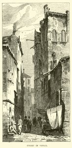 Street in Venice  af English School