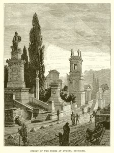 Gravgaden i Athen, restaureret