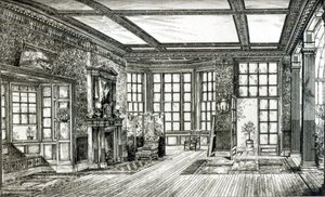 Studie for James Tissot Esquire, Grove End Road, 1874 (litho) (bw foto) af English School
