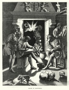 Studie af Baccio Bandinelli i det sekstende århundrede (gravering) af English School
