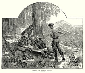 Sturt ved Depot Creek (gravering) af English School
