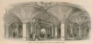 Undergrundsbane til den nye højniveaustation ved Crystal Palace af English School