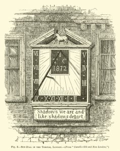 Solskive i templet, London af English School
