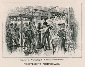 Søndag i Whitechapel - salg af lommetørklæder af English School
