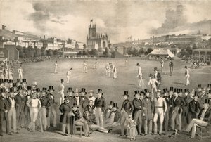 Sussex cricketklub vs Kent, 1849, Brighton af English School