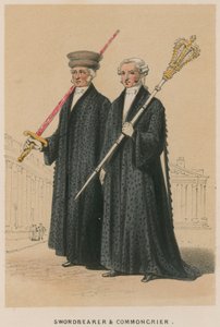 Sværdbærer og almueskriger af English School