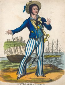 TP Cooke som sømandshelten i Black Eyed Susan af English School