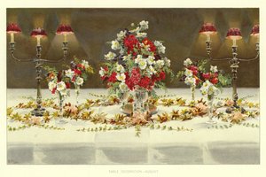 Tischdekoration, August