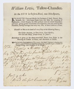 Talg Chandler, William Lewis, byttekort af English School
