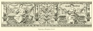 Tapestry, Hampton Court  af English School