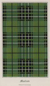 Tartan af klanen Maclean af English School