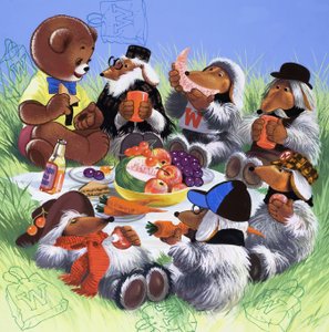 Bamse (med skjulte genstande) af English School