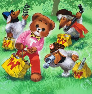 Bamse (med skjulte genstande) af English School