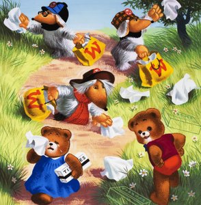 Bamse (med skjulte genstande) af English School