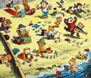 Bamse på stranden af English School