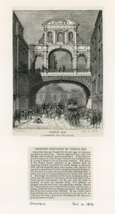 Temple Bar, London. Forslag til fremtiden af English School