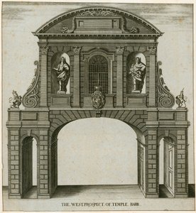 Temple Bar, London, The West Prospect af English School