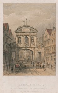 Temple Bar, som den så ud ved begyndelsen af det 18. århundrede af English School