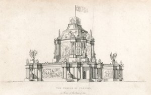 Temple of Concord for the Peace of 1814 af English School