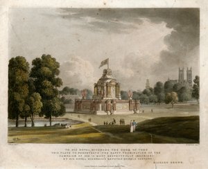 Temple of Concord for the Peace of 1814 af English School
