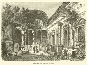 Dianatemplet, Nimes (gravering) af English School