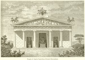 Temple of Jupiter Capitolinus (Caninas Restoration) af English School
