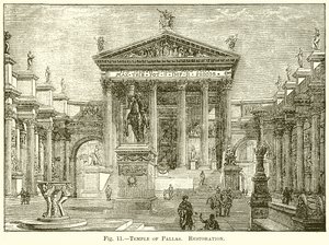 Tempel der Pallas. Restaurierung von English School