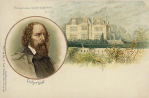 Tennyson (farve litho) af English School