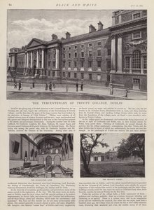 Tercentenary of Trinity College, Dublin, Irland (litho) af English School