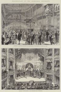 100-års jubilæum for Edinburgh University (gravering) af English School