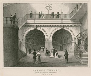 Thames-Tunnel von der Wendeltreppe