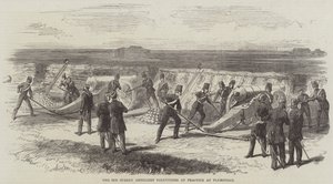 The 2nd Surrey Artillery Volunteers at Practice at Plumstead (gravering) af English School