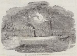 Der afrikanische Postdampfer "Forerunner"