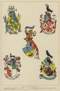 The Armorial Bearings (farve litho) af English School