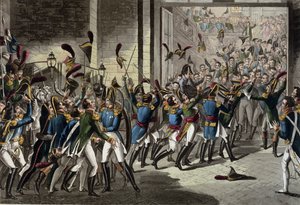 Napoleons ankomst (1769-1821) til Tuilerierne den 20. marts 1815 af English School