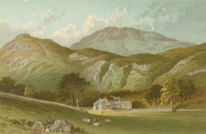 The Ascent of Ben Lomond fra Rowardennan af English School