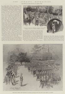 Ashanti-ekspeditionen (litho) af English School