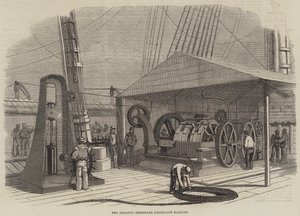The Atlantic Telegraph Paying-Out Machine (gravering) af English School