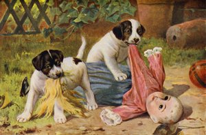 Angrebet (farve litho) af English School