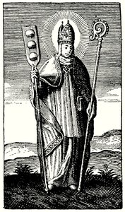 The Bakers Saint, St Honore (gravering) af English School