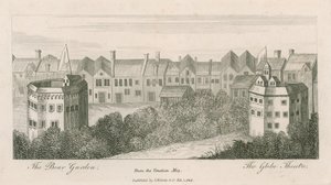 The Bear Garden and the Globe, Bankside, London, fra det venetianske kort af English School