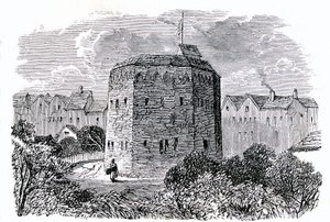 The Beargarden, Southwark, London (litho) af English School