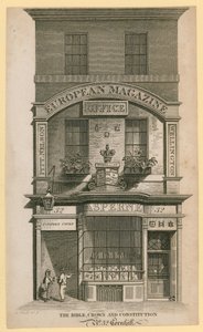 The Bible, Crown and Constitution, Cornhill, London af English School
