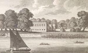 Biskoppen af Londons palads i Fulham, indgraveret af Taylor, 1788 af English School
