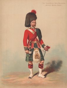 The Black Watch, Royal Highlanders, Officer, Review Order af English School