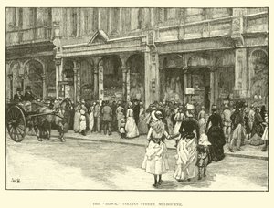 The Block, Collins Street, Melbourne  af English School