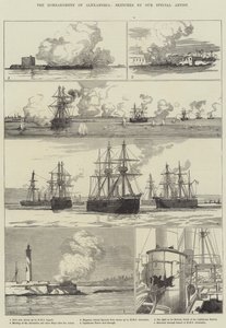 Bombardementet af Alexandria (gravering) af English School