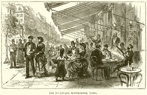 Der Boulevard Montmartre, Paris von English School