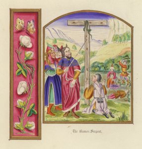 The Brazen Serpent (farve litho) af English School