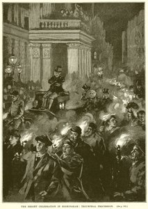 The Bright Celebration in Birmingham: Triumphal Procession af English School